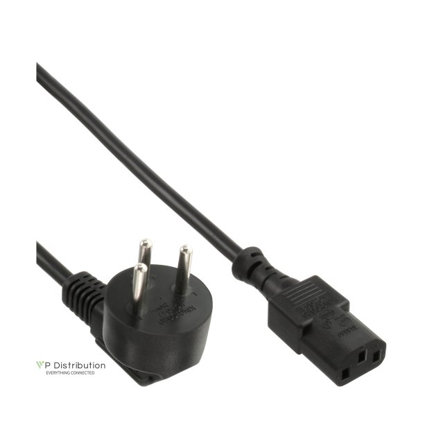 InLine&reg; Power Cable Type H Israel to IEC connector 1.8m