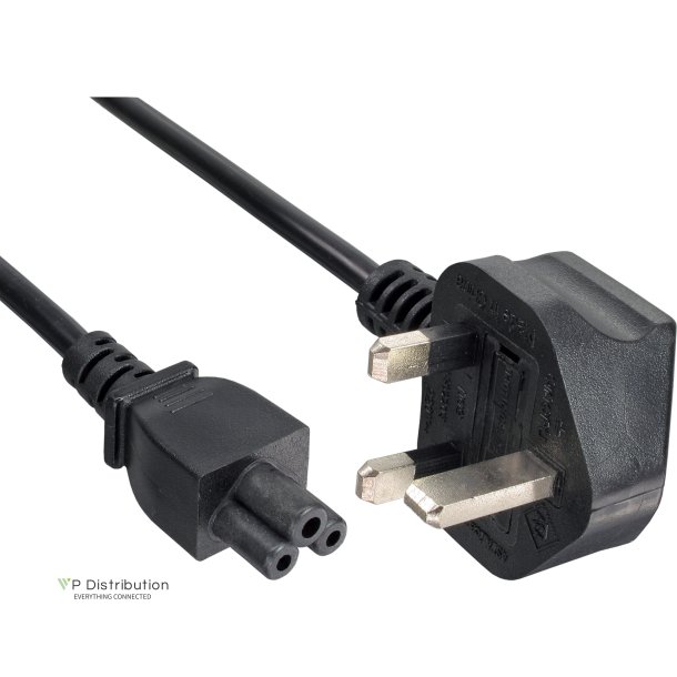 InLine&reg; Power Cable for Notebook England 3 Pin coupling 2m