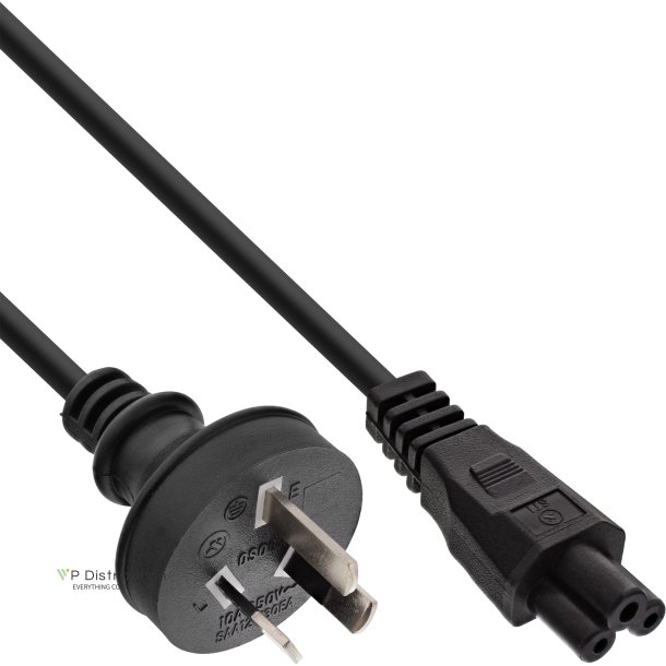 InLine&reg; Power Cable for Notebook, Australia, black, 2m