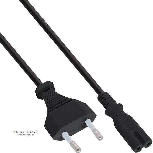 70pcs. Bulk-Pack InLine&reg; power cable Euro male to Euro 8 female 1,5m