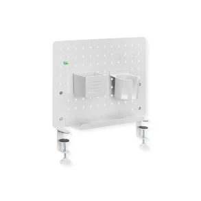 VALUE Clamp Mount Pegboard, White