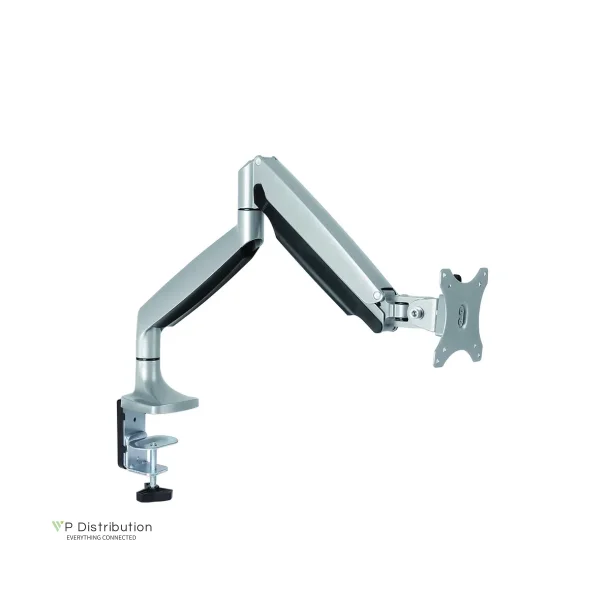 VALUE Monitor Stand Pneumatic, Desk Clamp, Pivot, 5 Joints