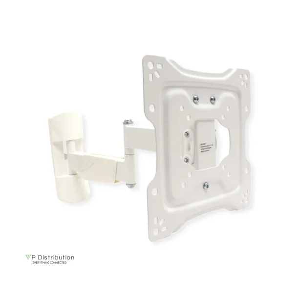 VALUE Wall Mount TV Holder, white, 5 Joints, <25 kg