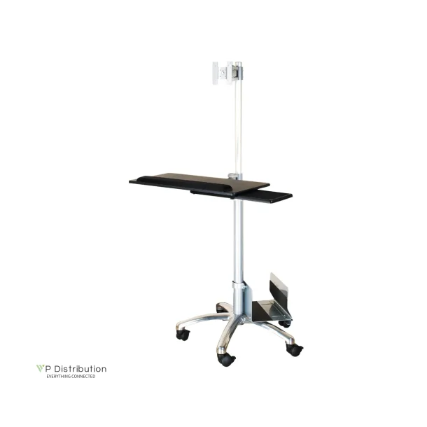 VALUE Mobile PC Cart, silver