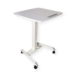ROLINE PC Standing Workstation, height adjustable, tiltable, white