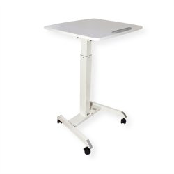 ROLINE PC Standing Workstation, height adjustable, tiltable, white