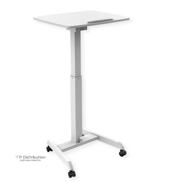 ROLINE PC Standing Workstation, height adjustable, tiltable, white