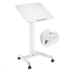 ROLINE PC Standing Workstation, height adjustable, tiltable, white