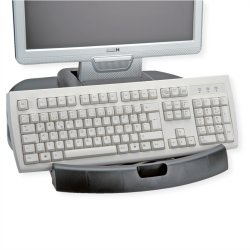 Dual Monitor/Printer Stand Trend, black