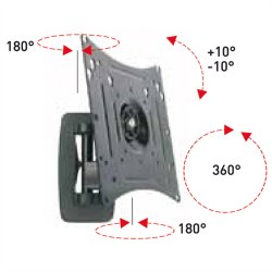 LCD/TV Wall Mount Kit, 3 pivots