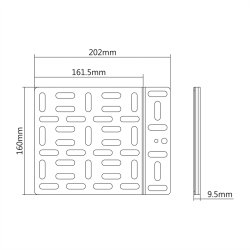 ROLINE Media player holder, small (202 x 160 mm), black