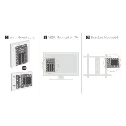 ROLINE Media player holder, large (340 x 224 mm), black