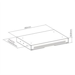 ROLINE Underdesk Mount Storage Drawer
