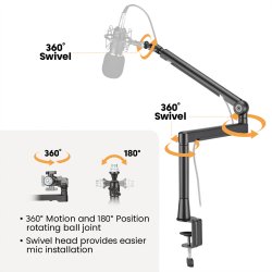 ROLINE Prof. Studio Microphone Arm Aluminum