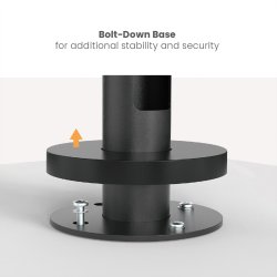 ROLINE Universal Swivel &amp; Tilt Credit Card Terminal Stand, black