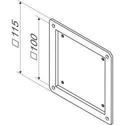 ROLINE VESA Adapter, black