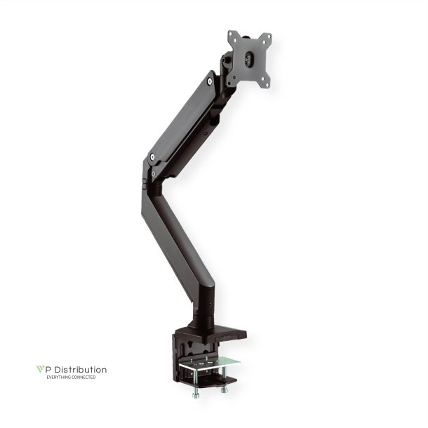 ROLINE LCD Monitor Stand Pneumatic, Desk Clamp, Pivot, max. 15 kg, 5 Joints