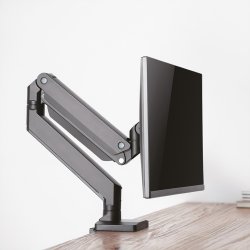 ROLINE LCD Monitor Stand Pneumatic, Desk Clamp, Pivot, max. 15 kg, 5 Joints