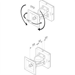 ROLINE LCD Monitor Wall Mount Kit, 1 Joint