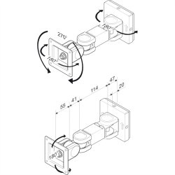 ROLINE LCD Monitor Wall Mount Kit, 3 Joints