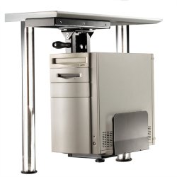 ROLINE PC Holder with rotation function, silver