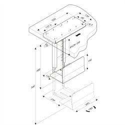 ROLINE PC Holder with rotation function, silver