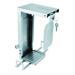 ROLINE Mini PC Holder, lockable, silver