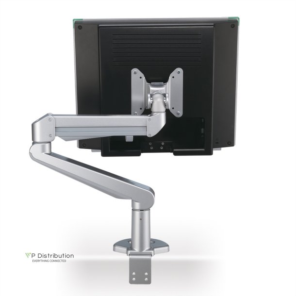 ROLINE LCD Monitor Stand Pneumatic, Desk Clamp, Pivot, 2 Joints