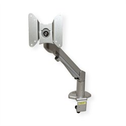 ROLINE LCD Monitor Stand Pneumatic, Desk Clamp, Pivot, 1 Joint