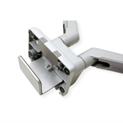 ROLINE Dual LCD Monitor Stand Pneumatic, Desk Clamp, Pivot, 2 Joints, silver