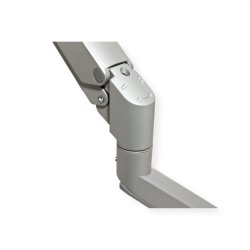 ROLINE Dual LCD Monitor Stand Pneumatic, Desk Clamp, Pivot, 2 Joints, silver