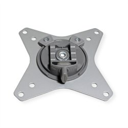 ROLINE Dual LCD Monitor Stand Pneumatic, Desk Clamp, Pivot, 2 Joints, silver