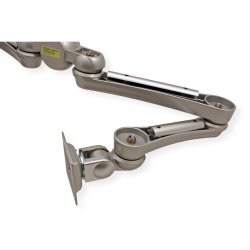 ROLINE Dual LCD Monitor Arm, Desk Clamp, 4 Joints