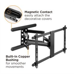 ROLINE PREMIUM Solid Wall Mount TV Holder, up to 203 cm (37" - 80"), black