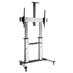 ROLINE LCD/TV Mobile Cart, up to 100 kg, silver