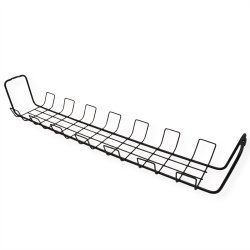 ROLINE Grid Cable Organizer, Under Desk Mount (2 pieces), black