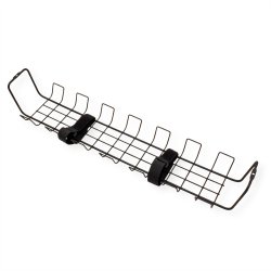 ROLINE Grid Cable Organizer, Under Desk Mount (2 pieces), black