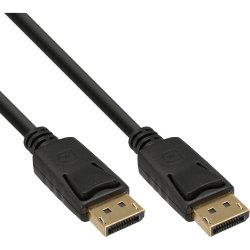 20pcs Bulk-Pack InLine&reg; DisplayPort cable, 4K2K, black, gold plated contacts, 3m