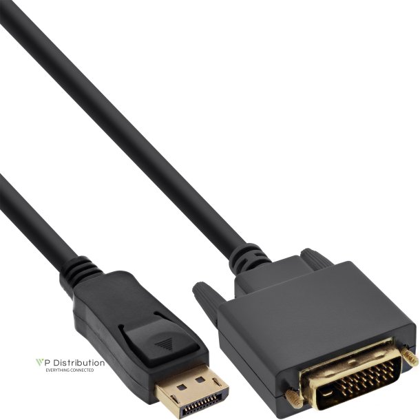 InLine&reg; DisplayPort to DVI Converter Cable black 1m