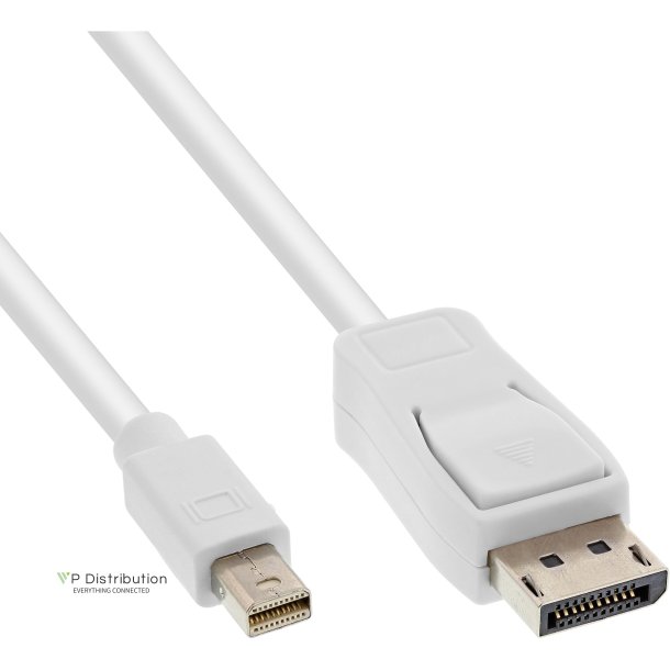 InLine&reg; Mini DisplayPort to DisplayPort Cable white 1m