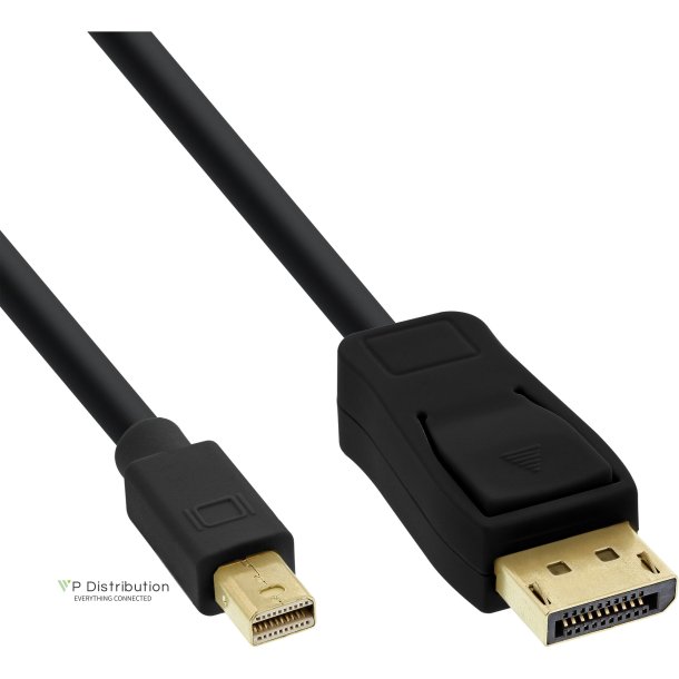 InLine&reg; Mini DisplayPort to DisplayPort Cable black 1m