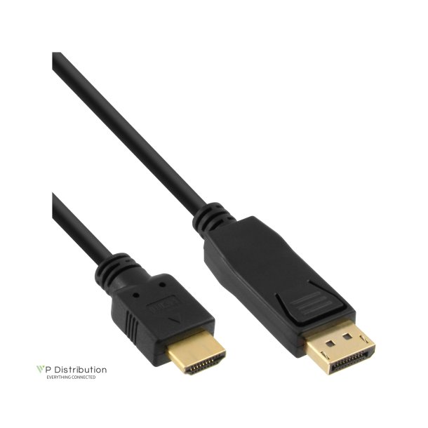 InLine&reg; DisplayPort to HDMI converter Cable black 2m