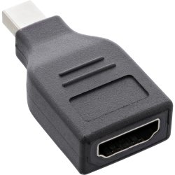 InLine&reg; DisplayPort converter, mini DisplayPort male to HDMI female, FullHD/60Hz, black