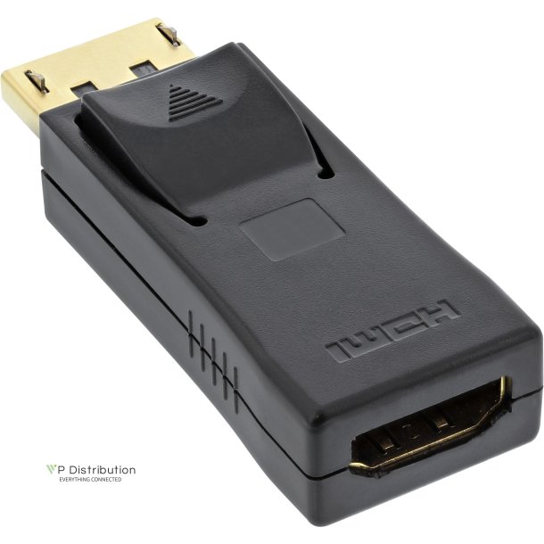 InLine&reg; DisplayPort Adapter DisplayPort male to HDMI female black