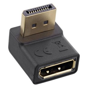InLine® DisplayPort Adaptor, DisplayPort male / female upward angled