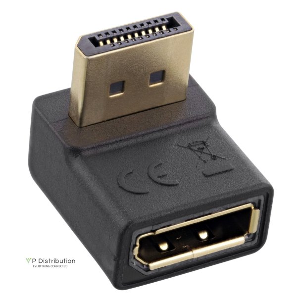 InLine&reg; DisplayPort Adaptor, DisplayPort male / female upward angled