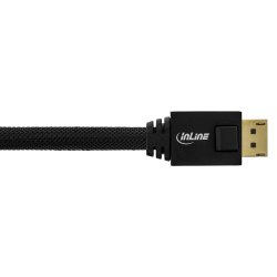 InLine&reg; DisplayPort active cable, black, gold-plated contacts, 15m
