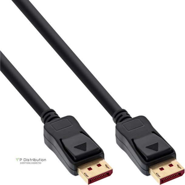 InLine&reg; DisplayPort 1.4 cable, 8K4K, black, gold, 0.5m