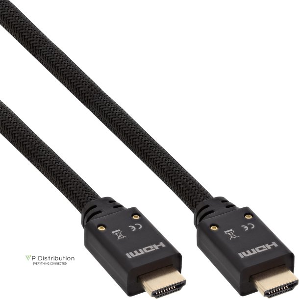 InLine&reg; Active High Speed HDMI Cable with Ethernet, 4K2K, M/M, black, golden contacts, 15m