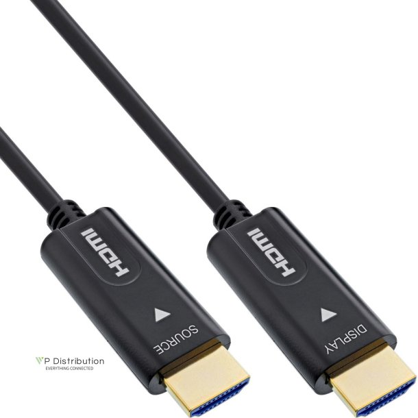 InLine HDMI AOC cable, High Speed HDMI with Ethernet, 4K/60Hz, male / male, 20m